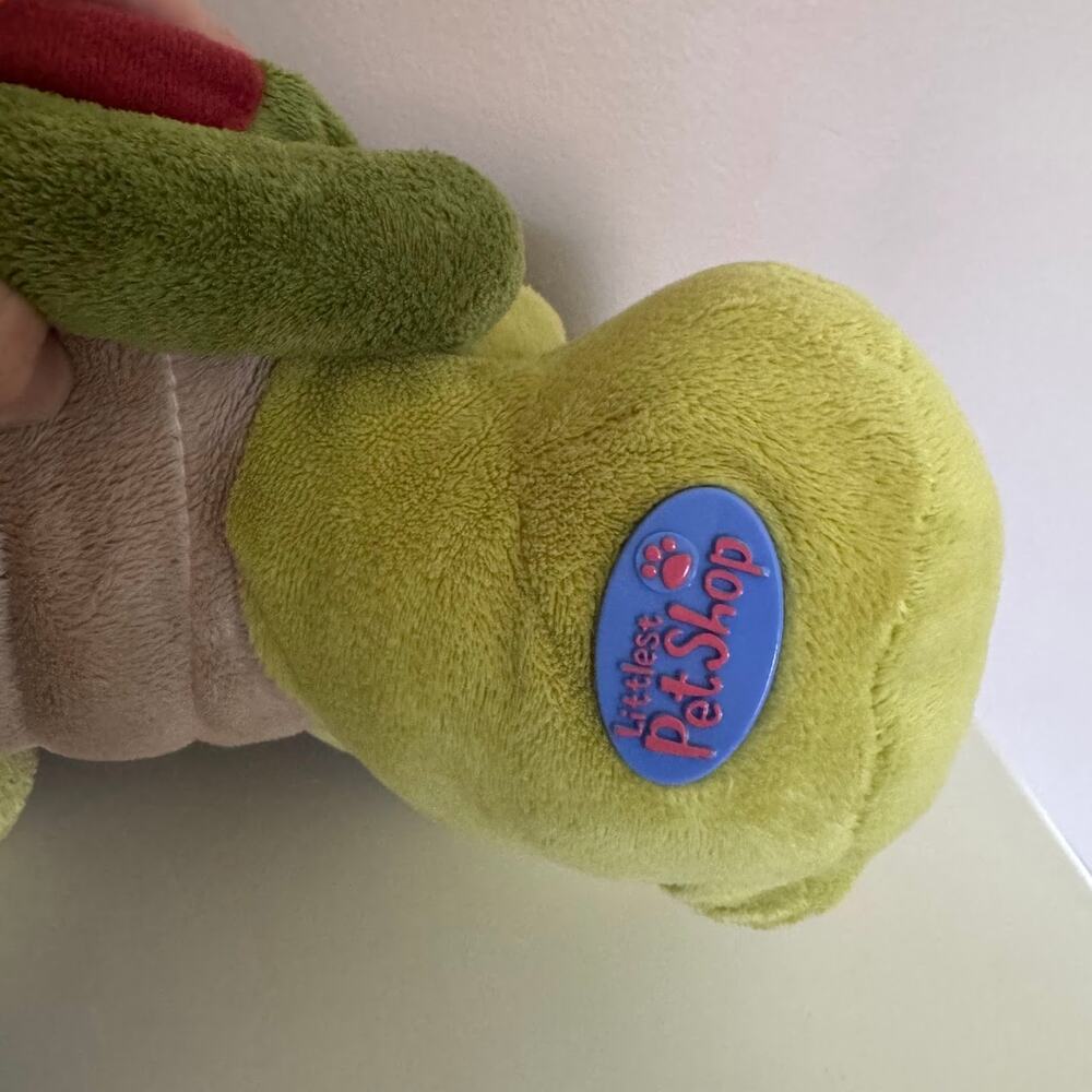Littlest Pet Shop LPS Jumbo Turtle Plush Stuffed Animal Rare 2005 Hasbro - Picture 4 of 6